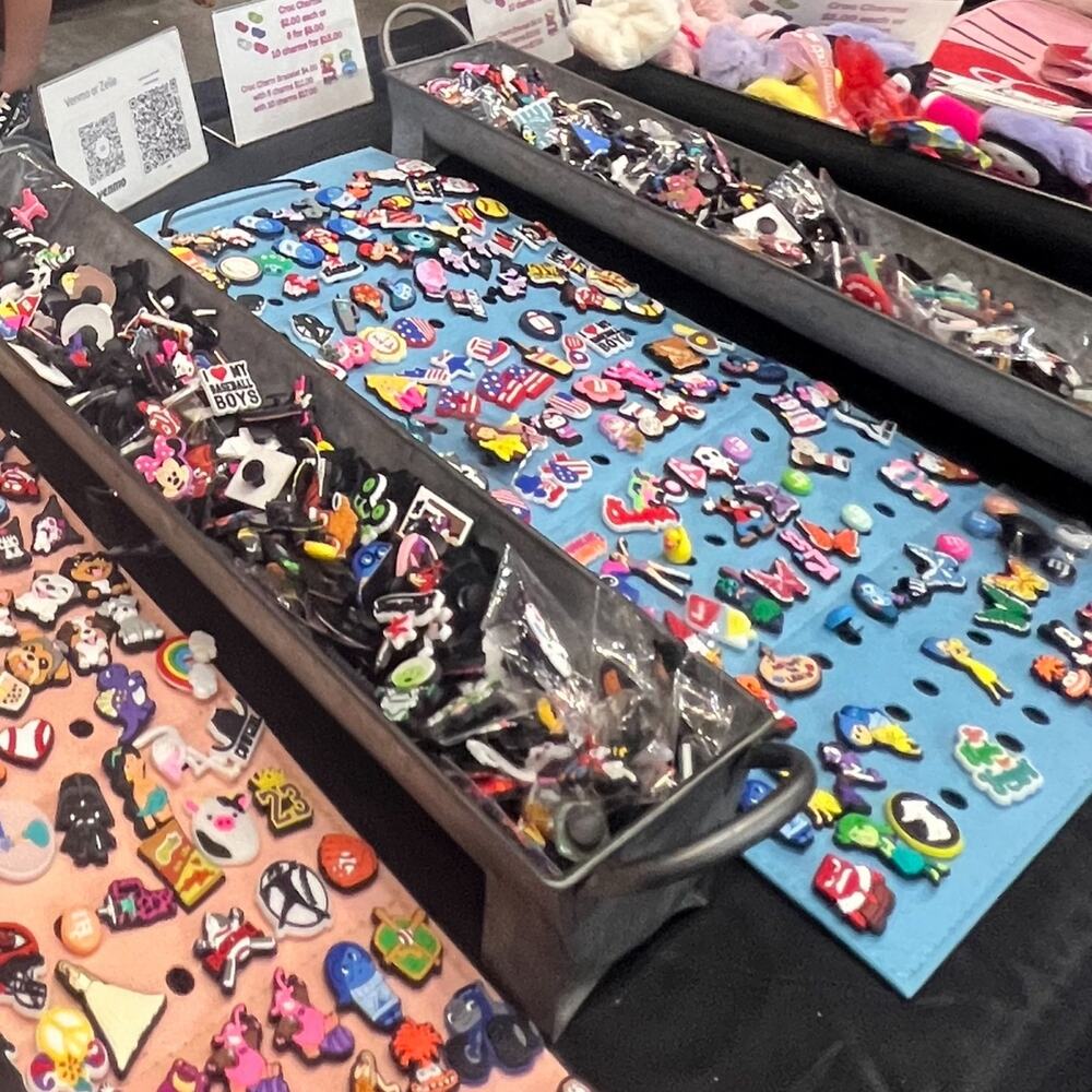 100 random croc charms  just in time for Easter